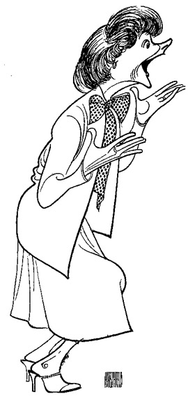 Estelle Getty by Al Hirshfeld