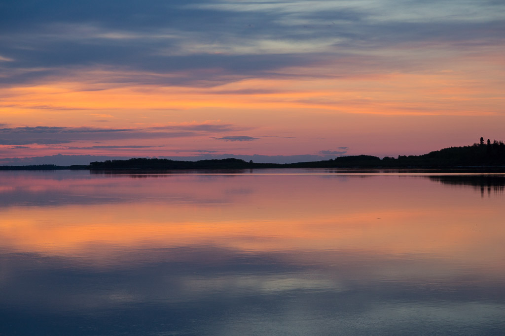 Pre dawn sky reflected in the Moose River June 11 2014