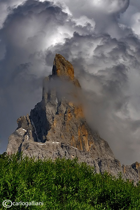 Thunderstorm over Dolomites
