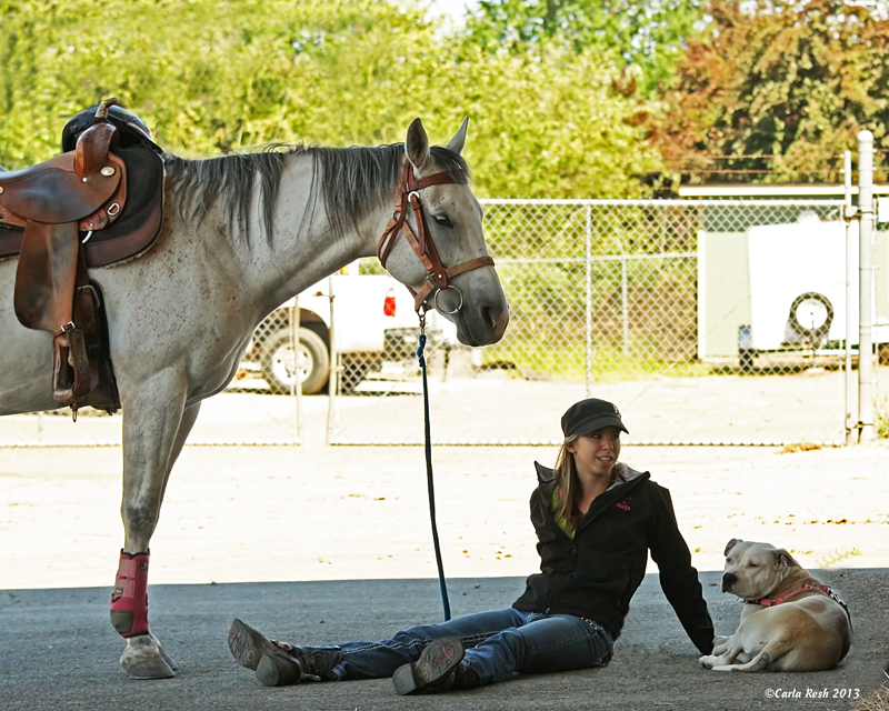 Just Chilln between races....