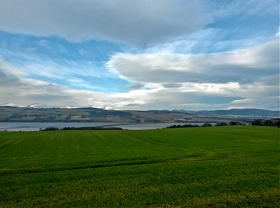 Looking over the Cromarty bridge 