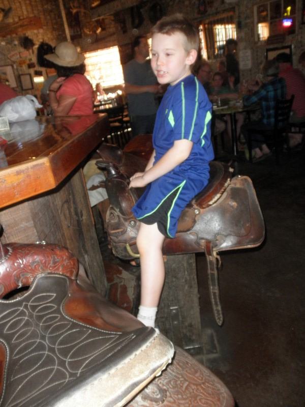 Zack on saddle 