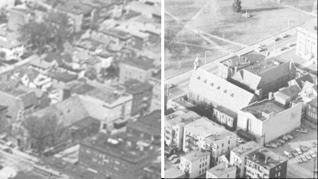 aerials of the Capitol from 1964 and 1968