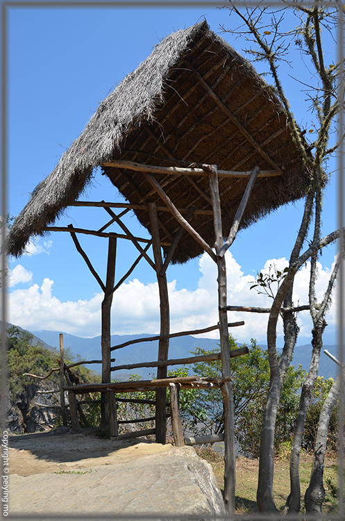 Starting point of Inca Bridge - everyone must sign in and sign out