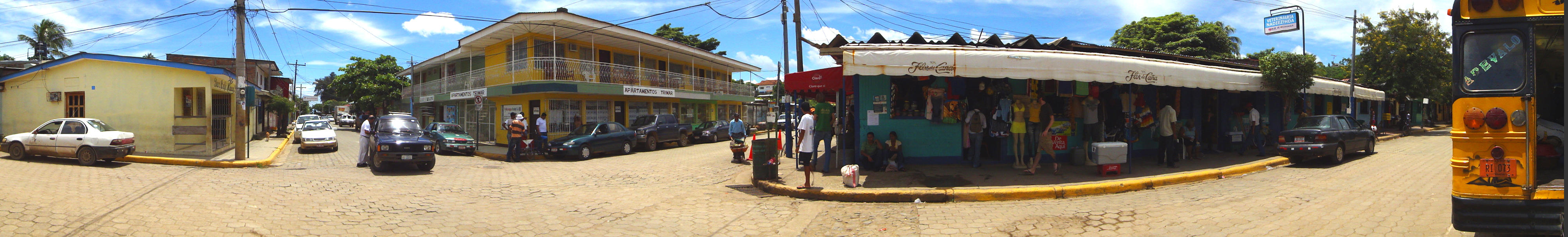 The former Congo Hills Coffee House, Taxi stand, Nicaragua-Realty, Municipal Market, Bus Terminal