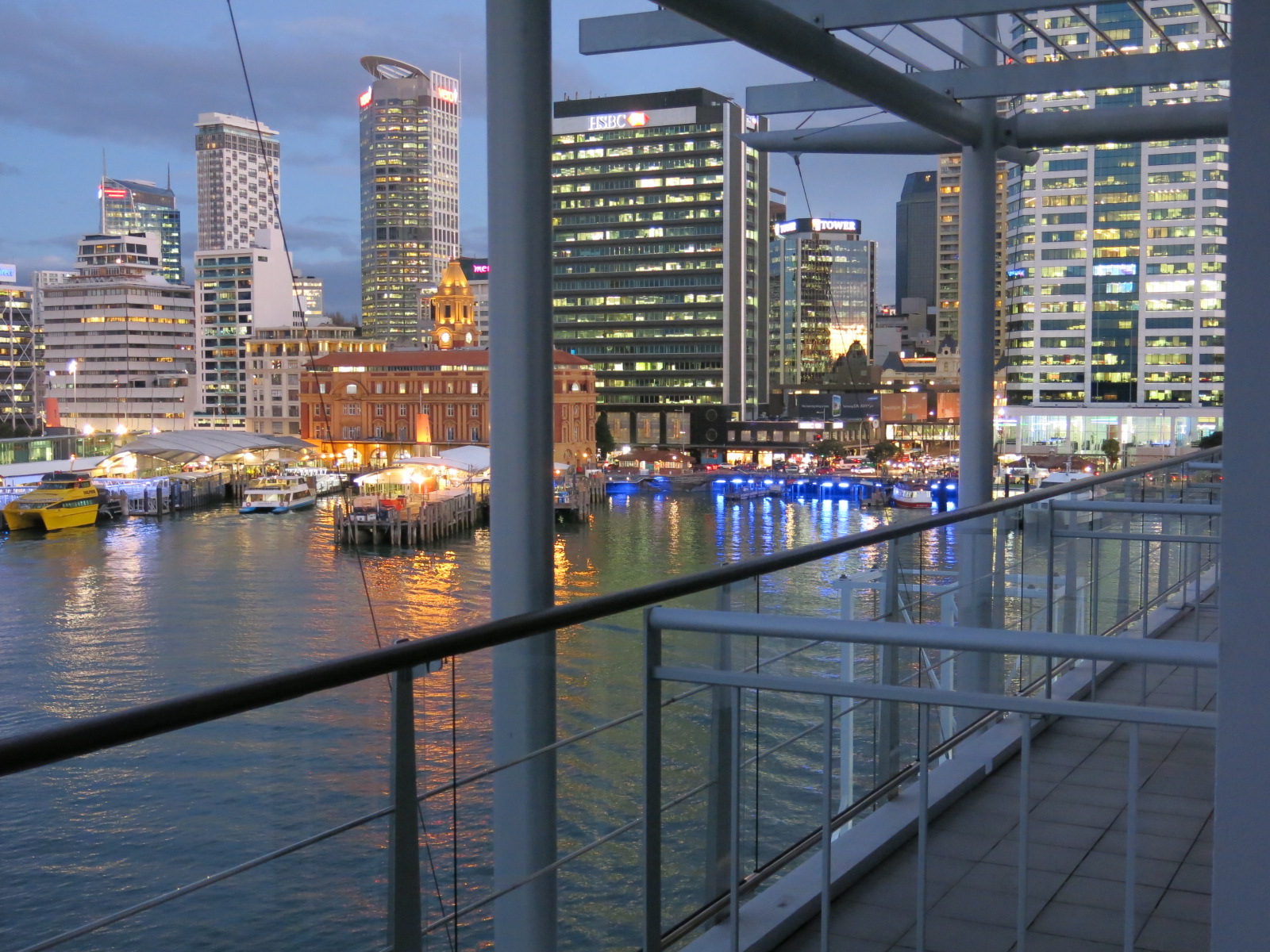 Auckland view from Hilton hotel 2013