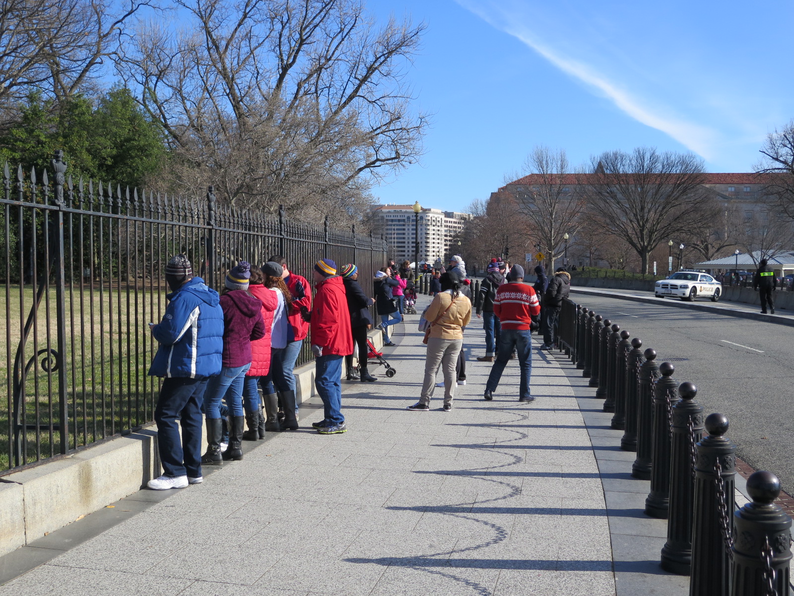 Washington DC viewing the white house