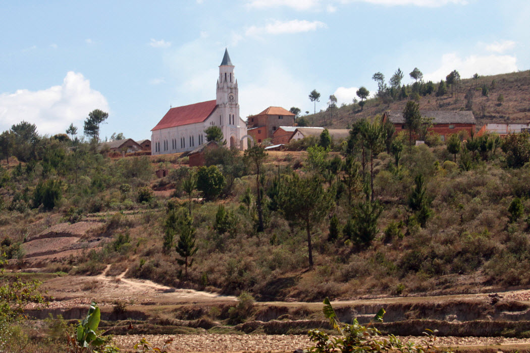 Roadside view in highlands between Tana and Antsirabe