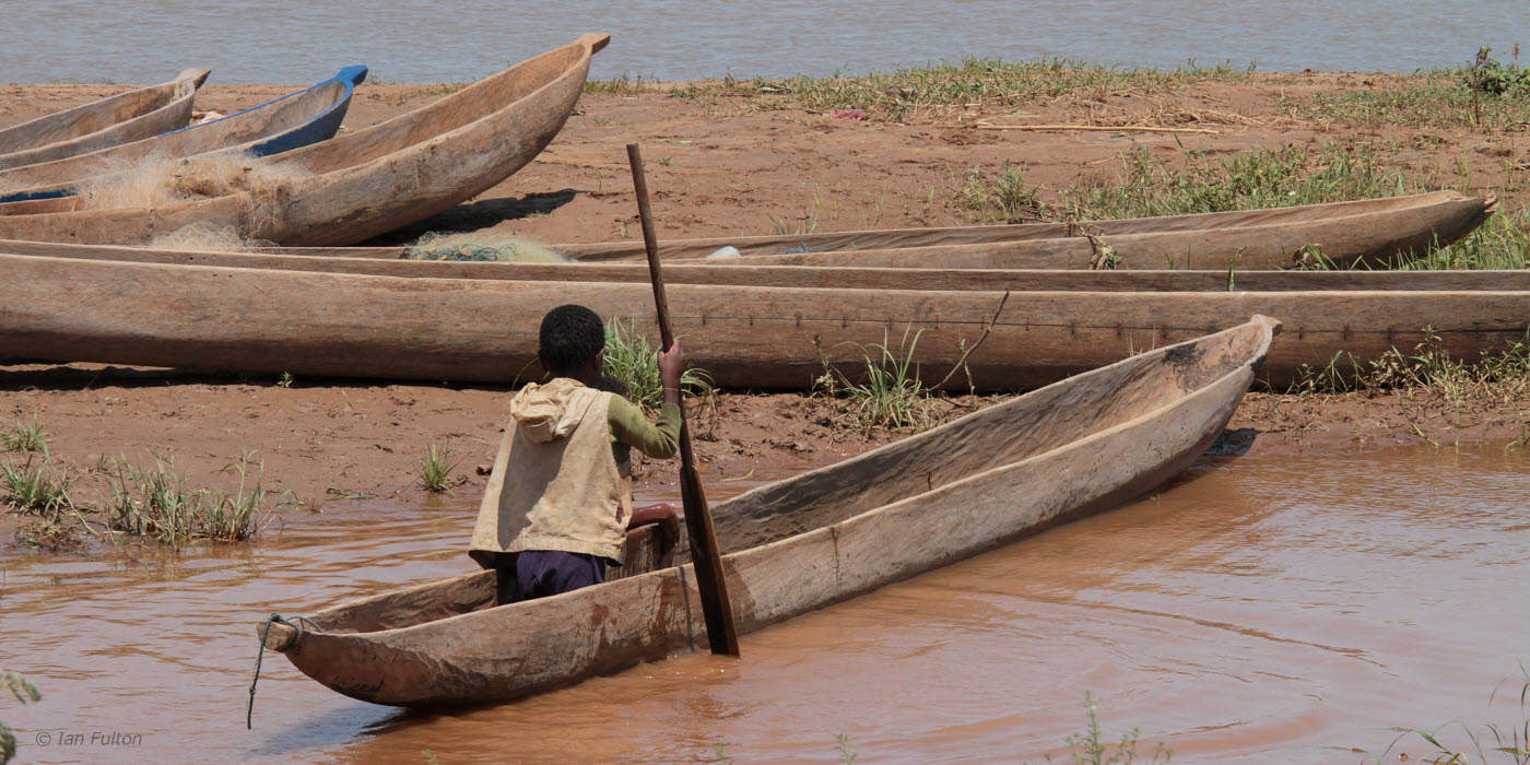 Boys messing about in a boat