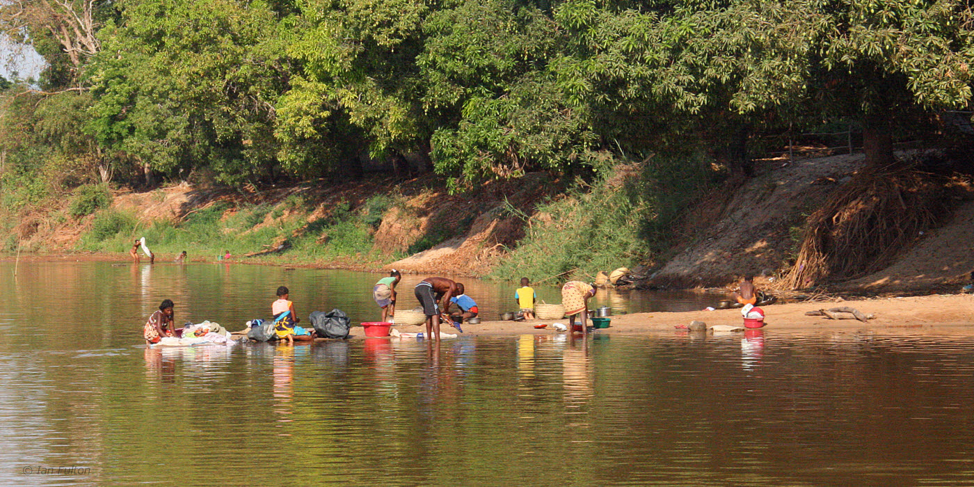 Washing day in the river