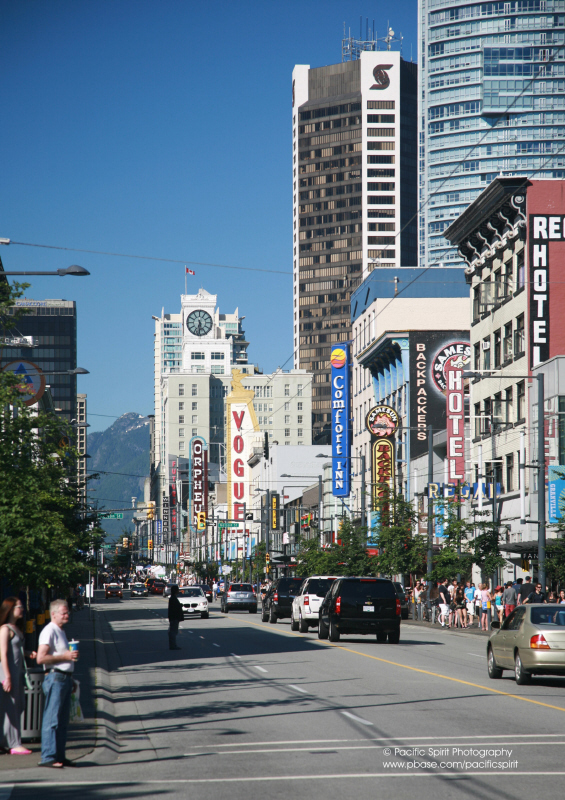Vancouver view corridor. Granville Street 2