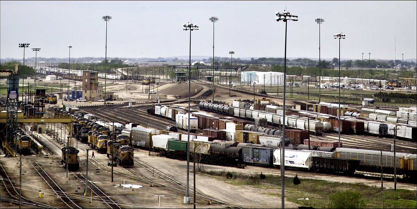 From Golden Spike Tower,  North Platte