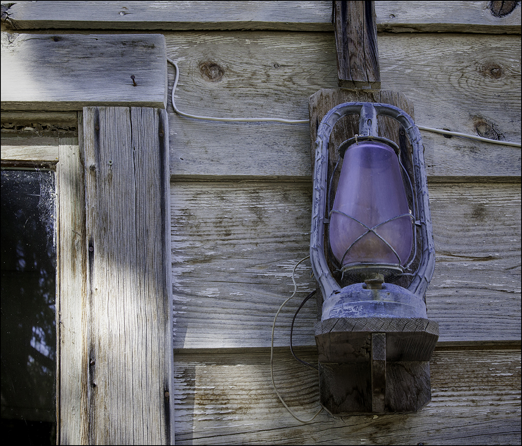 Kerosene lamp,  wired