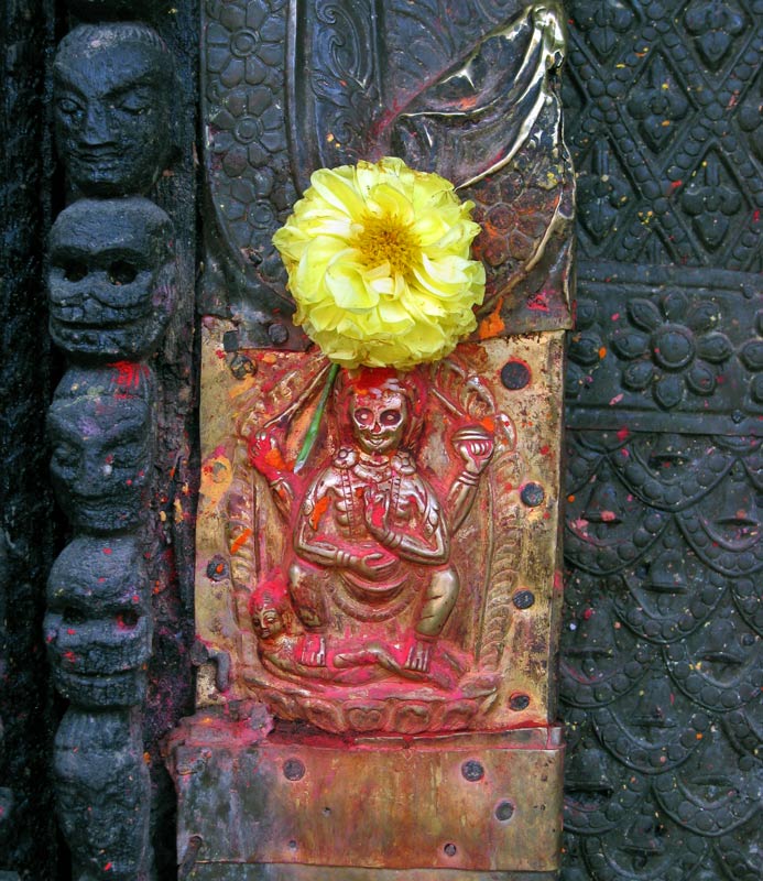 Temple door frame detail