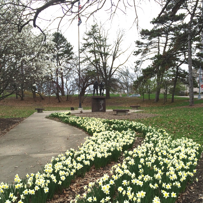 Vietnam Memorial in Spring