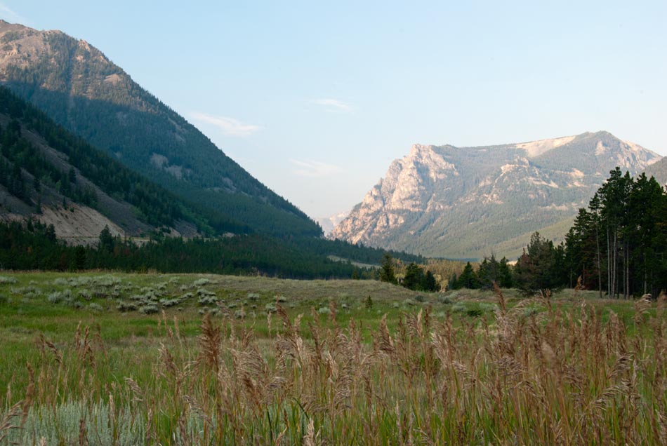 Meadow before the steeper parts