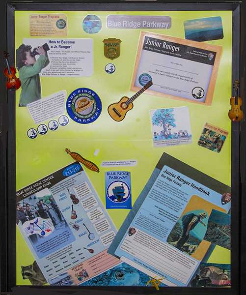 This Poster Was The Rendering By An Artist Of The Activities Along The Blue Ridge Parkway