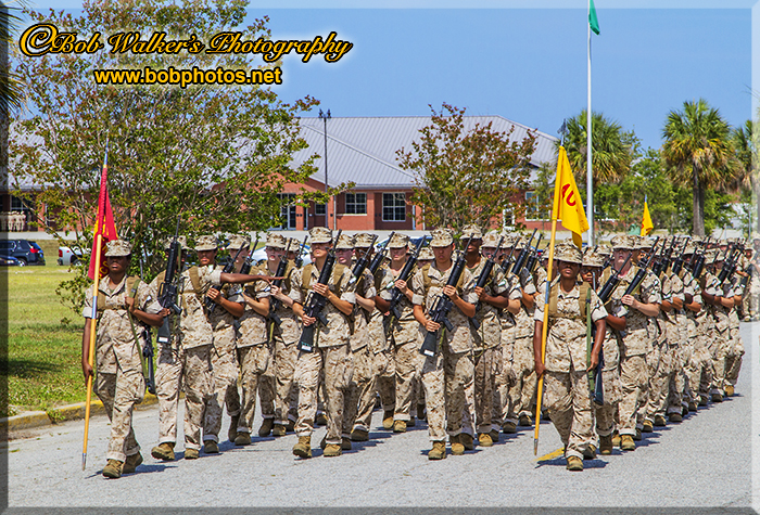 Female Marines Recruits In Training 