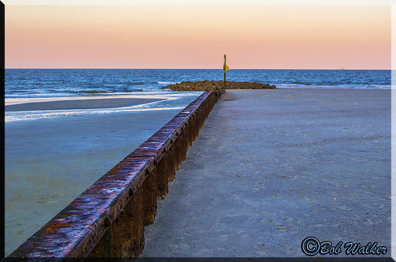 Breakwall At Hunting Beach State Park