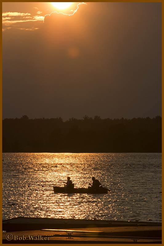 Fishing On The St. Lawrence At Dusk