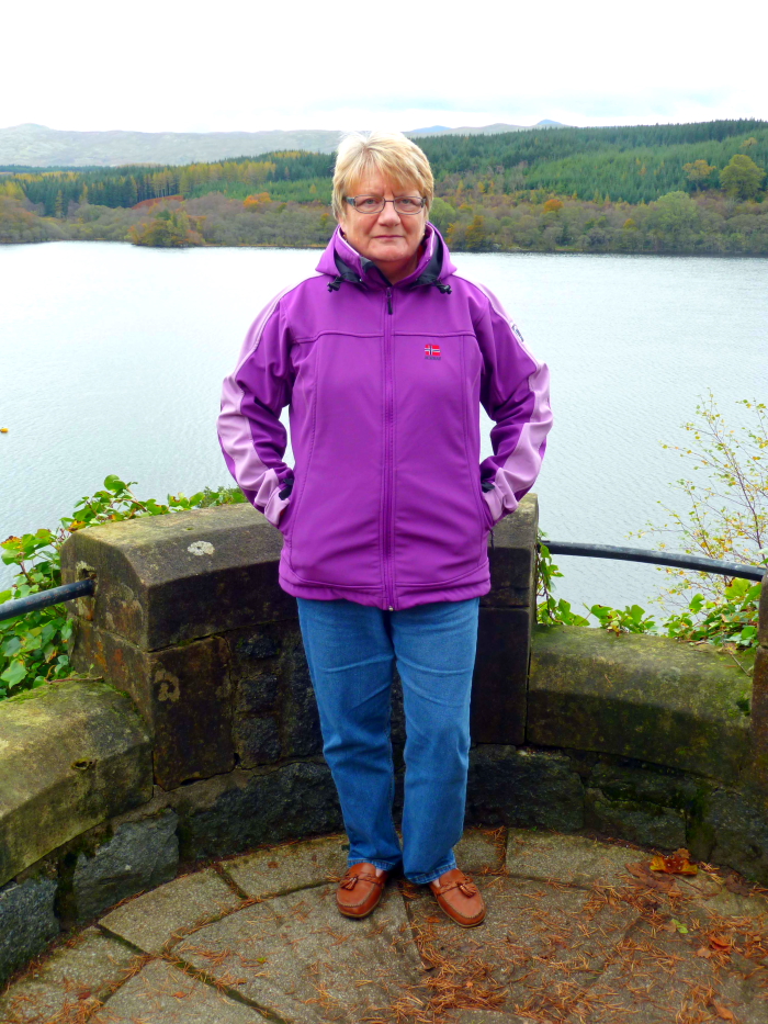 Loch Awe Hotel - Margaret survived steps to Station (2).JPG