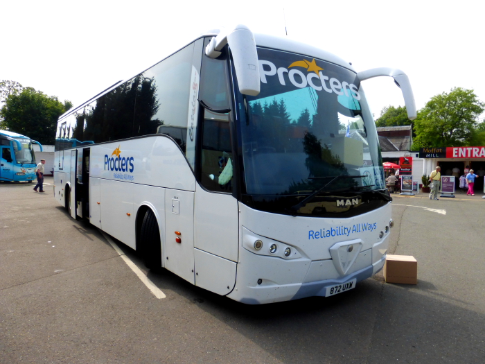PROCTORS of Northallerton (872 UXW) @ Moffatt Services, Scotland
