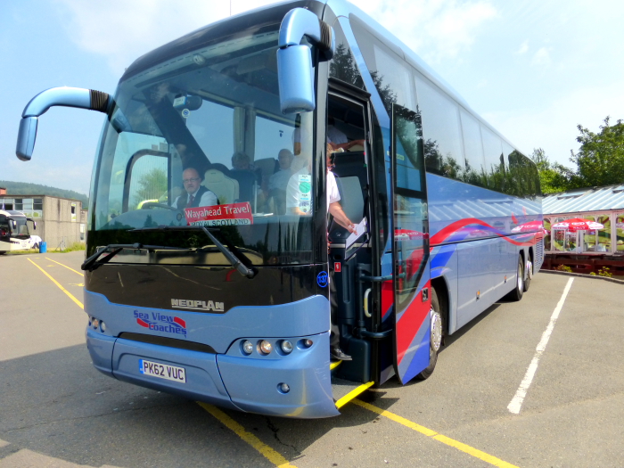 SEAVIEW Coaches of Poole (PX62 VUC) @ Moffatt Services, Scotland