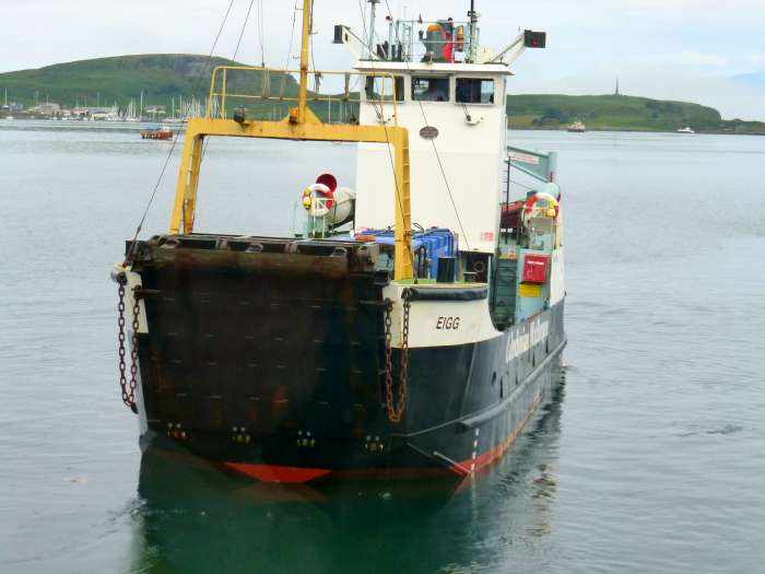 EIGG (1974) leaving Oban, Scotland