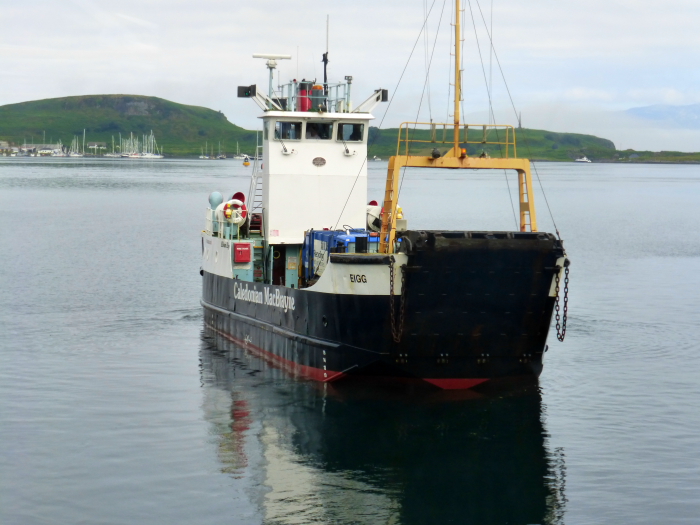 EIGG (9174) leaving Oban, Scotland