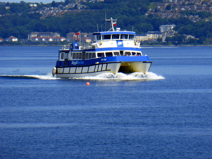 ARGYLE FERRIES - ALI CAT approaching Dunoon, Scotland