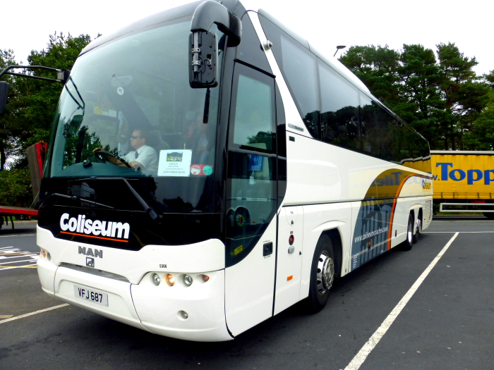 COLISEUM of Southampton - (VFJ 687) @ Burton West Services M6