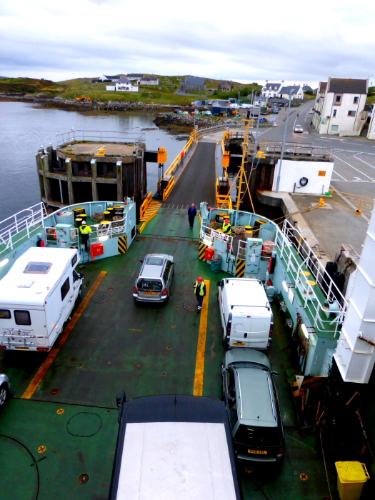 (281) Onboard CALMAC - LORD OF THE ISLES Unloading @ Lochboisdale 