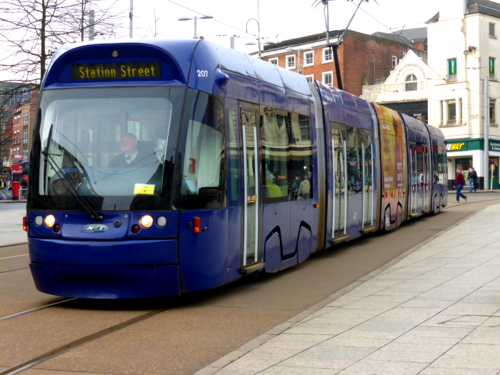 207 (2014) Bombardier Incenrtos AT65 @ Old Market Square 