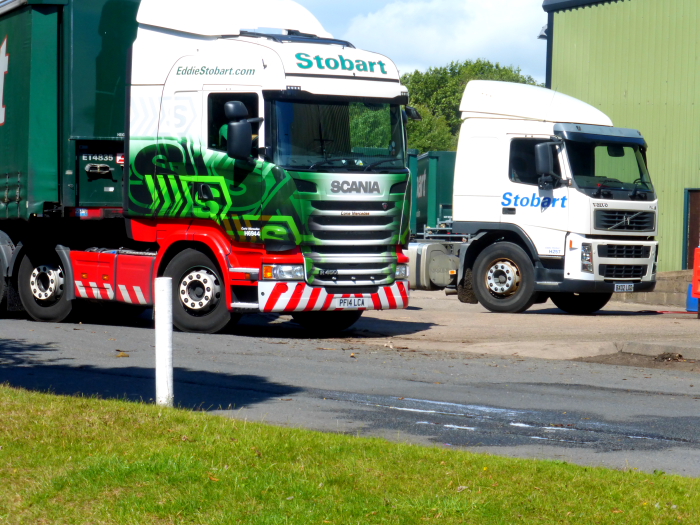 H6944 - PF14 LCA - Corie Mercedes + H0257 - BX02 LOD - Eddie Stobart @ Stobart Depot Carlisle