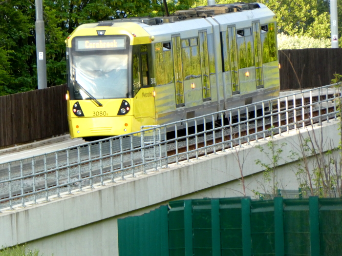 3080 (2016) Bombardier M5000 Flexity Swift @ Sale Water Park - Leaving