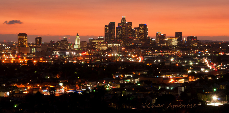 Los Angeles Skyline at Sunset 0730