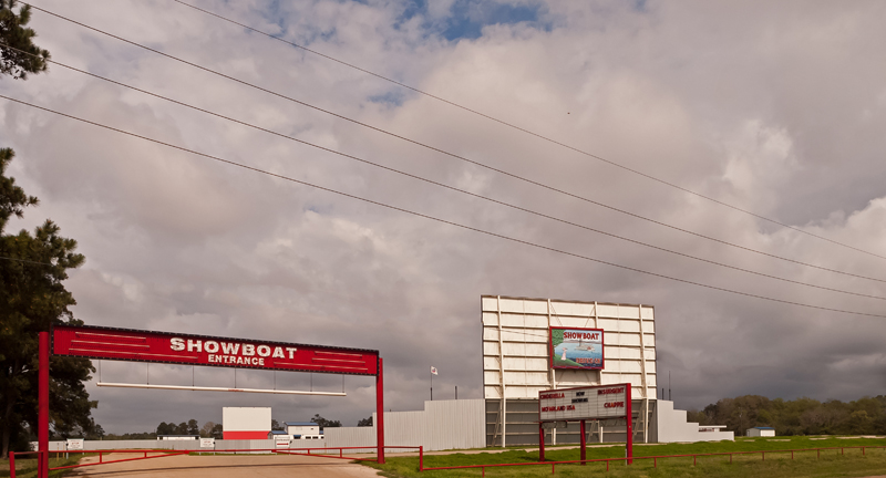 This fine drive-in theater is located in Rose Hill, TX