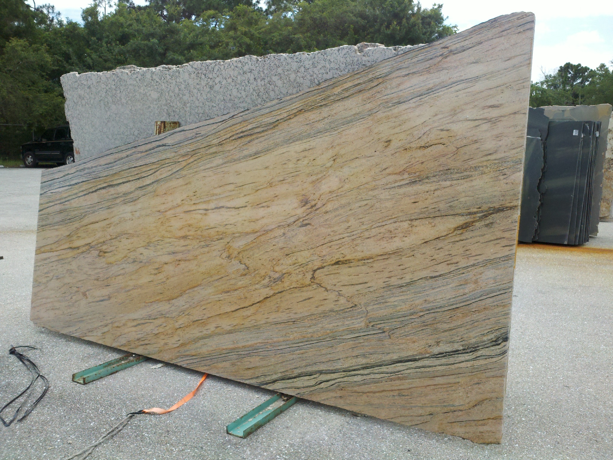 The granite slab