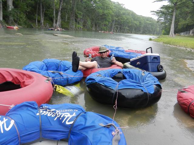Rafting down the Guadalupe River