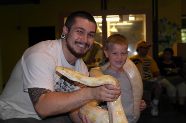 Calusa Nature Center and Rescue- Jace and Albino Python