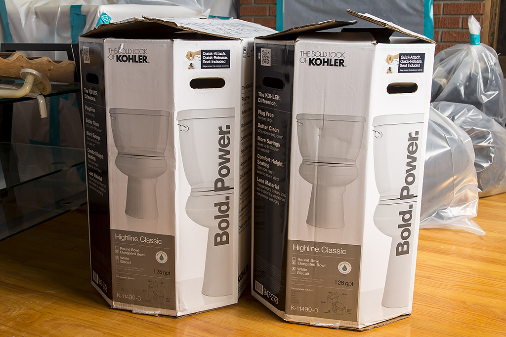 Two new Kohler Highline Classic toilets 1.28 gpf