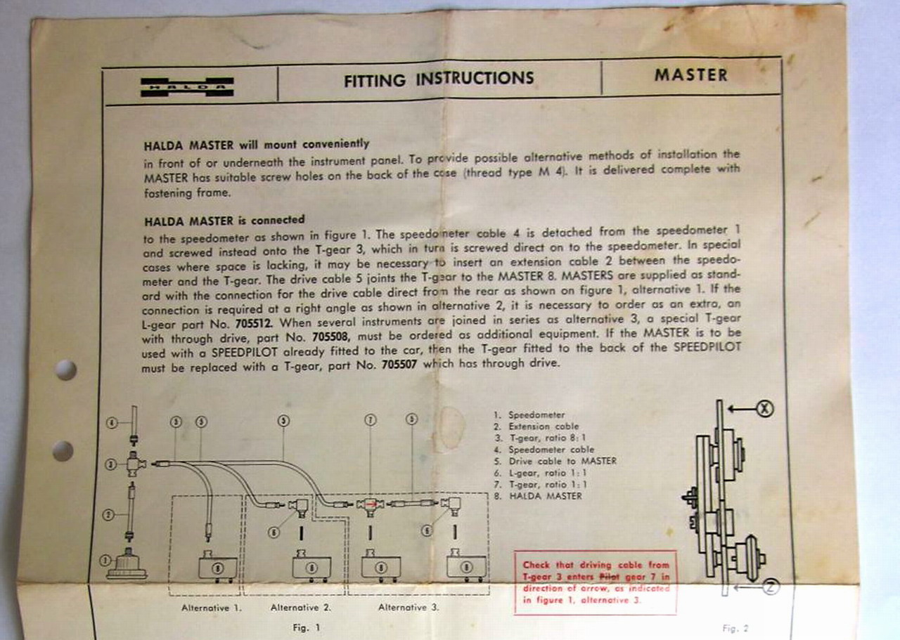 HALDA Twinmaster TWM1 Metal Case - Fitting Instructions (1964) Zoom Top