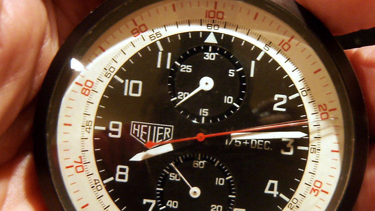 Heuer 1-5 Split Second Chronograph Pocket Timer - Arrival Photo 4