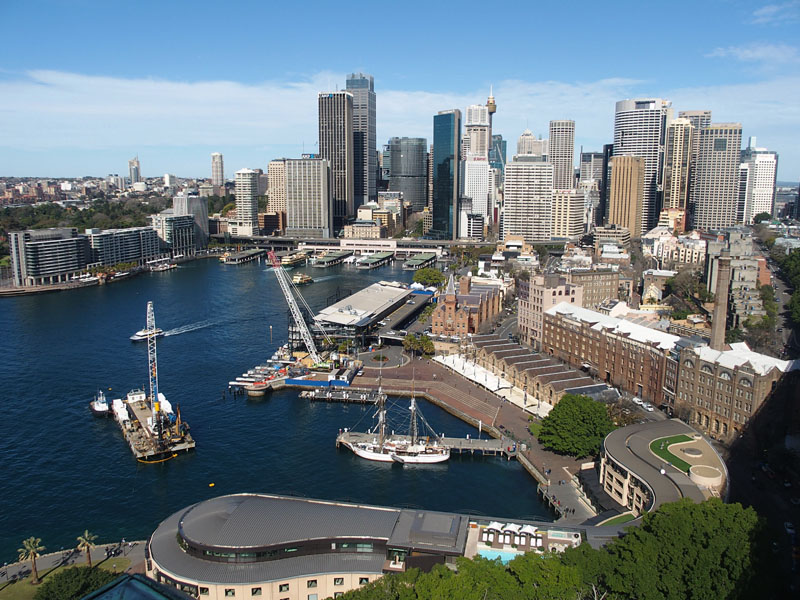 3095 Sydney Cove from the bridge pylon