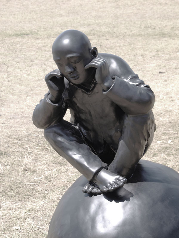 Wang Shugang: #38: Man on ball (one of five)