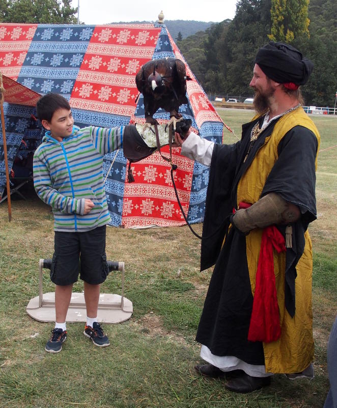 Charlies moment with a bird - 2