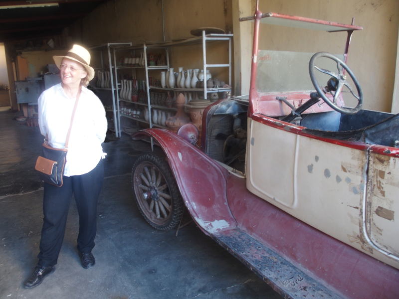 Frances and a T-model Ford