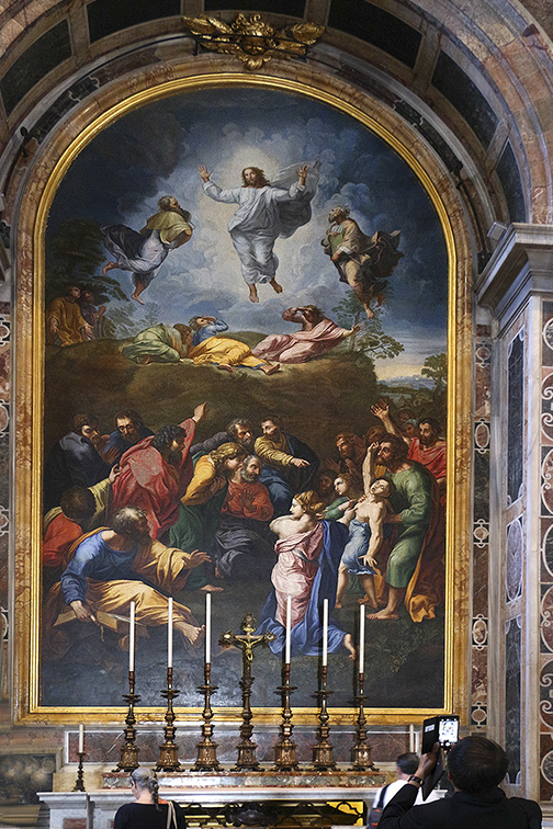 IMG_4546 Raphael Transfiguration Mosaic in S. Peters nave.jpg