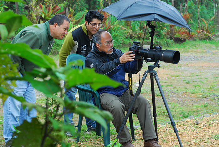 Vinicio Perez of birdwatchers house
