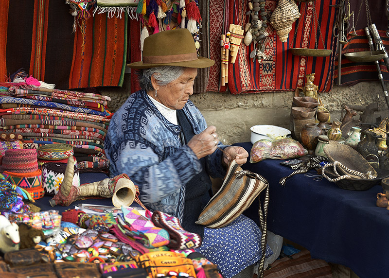 Sunday Pisac market.Peru